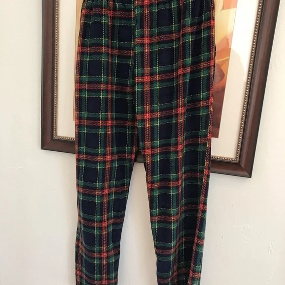 Fuzzy Plaid Pants - Picture 2 of 5